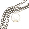 Kedja twistad, 8 x 6 mm, Svart plated, 1 m - Bild 3