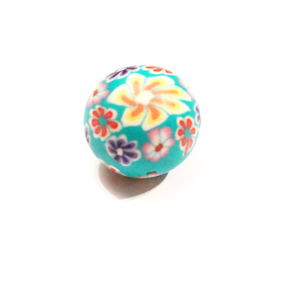Fimo mönstrad, 20 mm, Blandad, 1 st - Bild 3