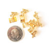 Berlock 4 ever, 12 x 8 mm, Guld plated, 1 st - Bild 3