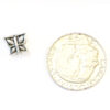 Berlock fjäril, 9 x 8 mm, Antik silver, 1 st - Bild 3