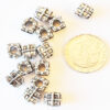 Berlock paket, 9.5 x 7.5 mm, Antik silver, 1 st - Bild 3
