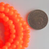 Imiterade runda pärlor, 6 mm, Neonorange, 30 st - Bild 3