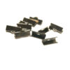 Avslutsdel, 16 x 8 x 5 mm, Svart plated, 10 st - Bild 3