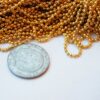 Kulkedja, 2 mm, Guld Plated, 1 m - Bild 3