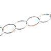 Grov mini-kedja, 18 x 12 mm, Silver Plated, 1 m - Bild 2