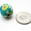 Fimo mönstrad, 20 mm, Blandad, 1 st - Bild 2