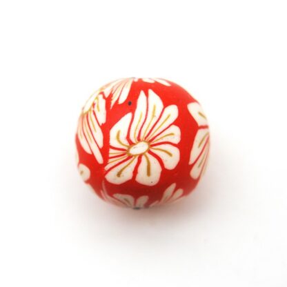 Fimo mönstrad, 20 mm, Blandad, 1 st