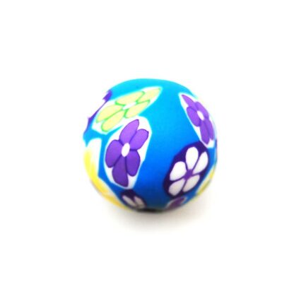 Fimo mönstrad, 20 mm, Blandad, 1 st