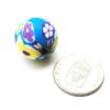 Fimo mönstrad, 20 mm, Blandad, 1 st - Bild 2