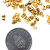 Örhänge bakdel, 5 x 3.2 mm, Guld plated, 25 st - Bild 2