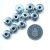 Akrylpärlor mini donut, 14 x 5 mm, Antik silver, 10 st - Bild 2