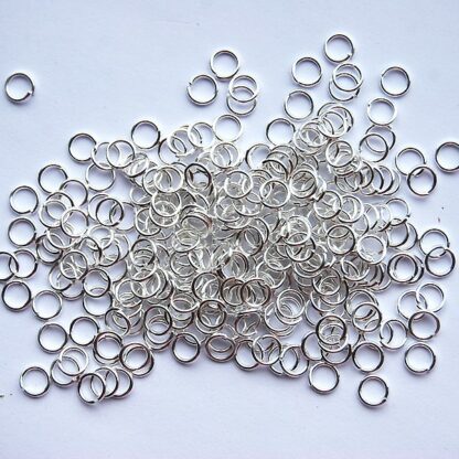 Bindring, 5 mm, Silver plated, ca 100 st