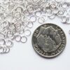 Bindring, 5 mm, Silver plated, ca 100 st - Bild 2