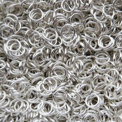 Bindring, 5 mm, Silver plated, ca 100 st - Bild 3