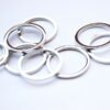 Mellandelar kreol ringar, 18 mm, Antik silver, 10 st - Bild 2