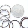 Mellandelar kreol ringar, 18 mm, Antik silver, 10 st - Bild 3