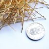 Hattpinne, 50 mm, Guld plated, 50 st - Bild 2