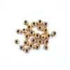 Mellandelar rund, 6 x 4.5 mm, Antik guld, 25 st