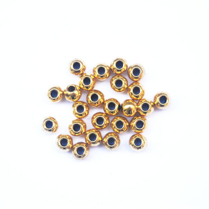 Mellandelar rund, 6 x 4.5 mm, Antik guld, 25 st