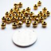 Mellandelar rund, 6 x 4.5 mm, Antik guld, 25 st - Bild 2