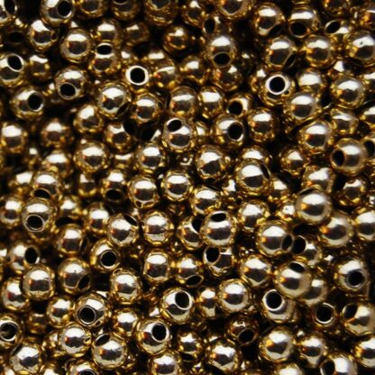 Mellandelar rund, 6 x 4.5 mm, Antik guld, 25 st - Bild 3