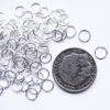 Bindring, 7 mm, Silver plated, ca 100 st - Bild 2