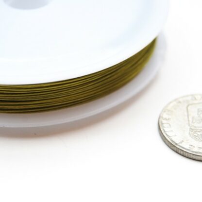 Wiretråd, 0.38 mm, Limegrön, 50 m - Bild 2