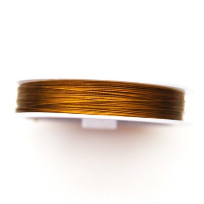 Wiretråd, 0.38 mm, Guld, 50 m