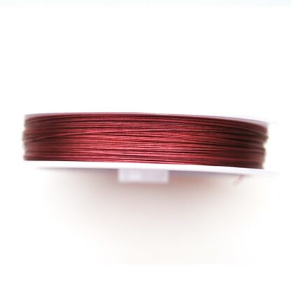 Wiretråd, 0.38 mm, Mörkrosa, 50 m