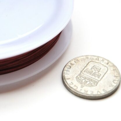 Wiretråd, 0.38 mm, Mörkrosa, 50 m - Bild 2