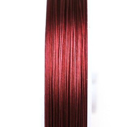 Wiretråd, 0.38 mm, Mörkrosa, 50 m - Bild 3